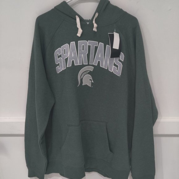 NWT Captivating Mens Michigan State Spartans Hoodie Green Size M $65 CC222 - Picture 1 of 2